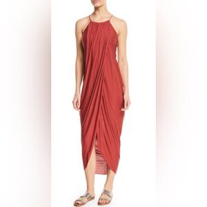 Serlina Draped Sleeveless Maxi Dress